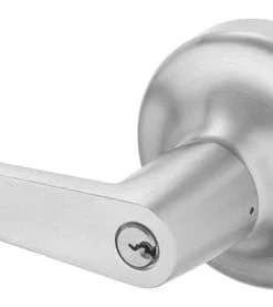 Yale® 440F Series Satin Chrome Classroom Function Exit Device Trim With Schlage C Keyway