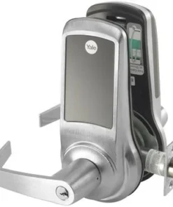 Yale Next Touch Satin Chrome Electronic Keypad Door Lever With Schlage C Keyway