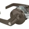 Yale 4700 Satin Bronze Entrance Function Cylindrical Door Lever With Schlage C Keyway