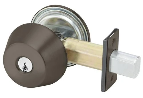 Yale 100 Series Satin Bronze Cylinder X Thumbturn Door Deadbolt With Schlage C Keyway 1 Yale 100 Series Satin Bronze Cylinder X Thumbturn Door Deadbolt With Schlage C Keyway