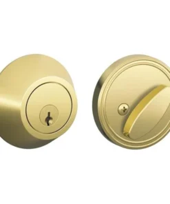 Dexter By Schlage Dexter® By Schlage® Bright Brass Single Cylinder Entry Door Deadbolt