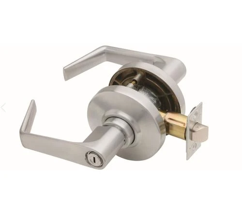 Schlage® Saturn Satin Chrome Commercial Bed & Bath Privacy Door Lever 3 Schlage® Saturn Satin Chrome Commercial Bed & Bath Privacy Door Lever - Image 3
