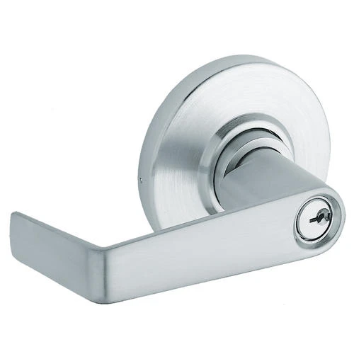 Schlage® Saturn Satin Chrome Commercial Storeroom Door Lever 1 Schlage® Saturn Satin Chrome Commercial Storeroom Door Lever