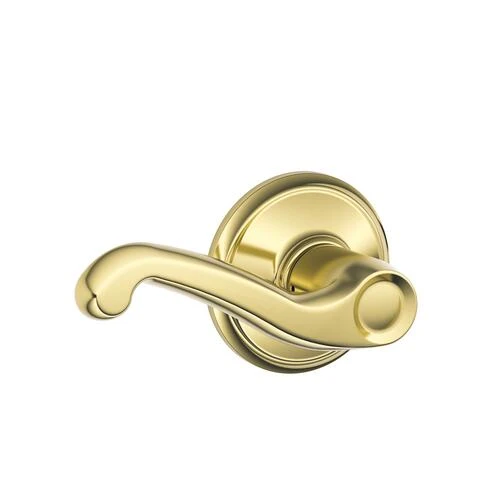 Schlage® Flair Bright Brass Hall & Closet Passage Door Lever 3 Schlage® Flair Bright Brass Hall & Closet Passage Door Lever - Image 3