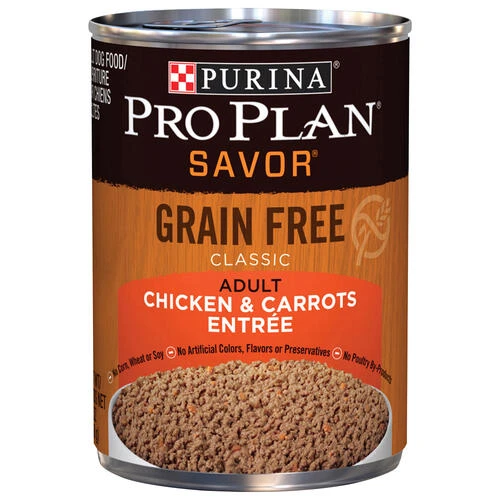 Purina Pro Plan Purina® Pro Plan® Savor® Grain-Free Classic Chicken & Carrots Wet Dog Food - 13 Oz 1 Purina Pro Plan Purina® Pro Plan® Savor® Grain-Free Classic Chicken & Carrots Wet Dog Food - 13 Oz