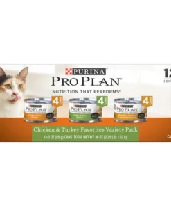 Purina Pro Plan Purina® Pro Plan® Chicken & Turkey Favorites Adult Cat Food - 12 Cans
