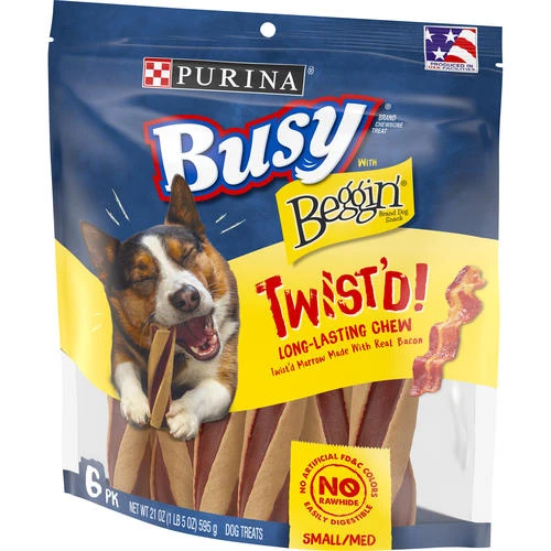 Purina® Busy® Beggin'® Twist'd Dog Treats - 21 Oz 2 Purina® Busy® Beggin'® Twist'd Dog Treats - 21 Oz - Image 2