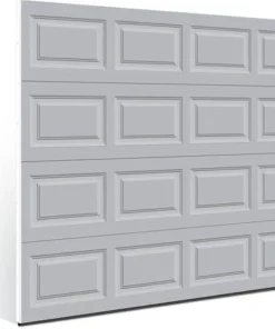 Ideal Door® Traditional 9' X 7' Gray Insulated Garage Door (R-Value 6.5) -Doors, Windows & Millwork Sales 425 4881 ES GY NA 8x7 v2 Angle