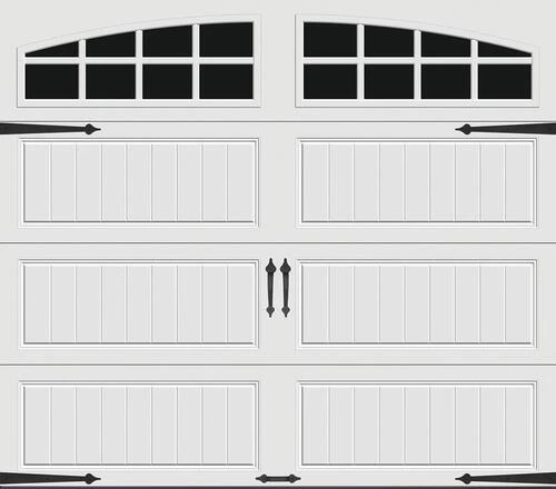 Ideal Door® Designer 9' X 7' White Insulated Garage Door With Windows (R-Value 6.3) 1 Ideal Door® Designer 9' X 7' White Insulated Garage Door With Windows (R-Value 6.3)