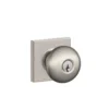 Schlage® Plymouth Satin Nickel Entry Door Knob With Collins Trim