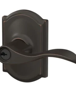 Schlage® Accent Aged Bronze Entry Door Lever With Camelot Trim 6 Schlage® Accent Aged Bronze Entry Door Lever With Camelot Trim -Doors, Windows & Millwork Sales 4404614 Ext RS