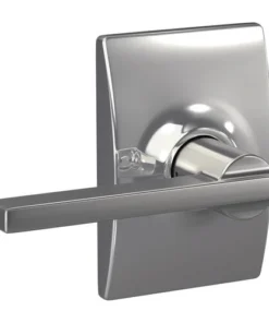 Schlage® Latitude Bright Chrome Hall & Closet Passage Door Lever With Century Trim
