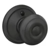 Schlage® Georgian Matte Black Non-Turning Dummy Door Knob