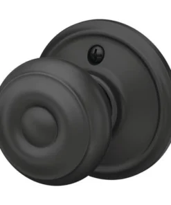 Schlage® Georgian Matte Black Non-Turning Dummy Door Knob -Doors, Windows & Millwork Sales 4404629 Ext RS