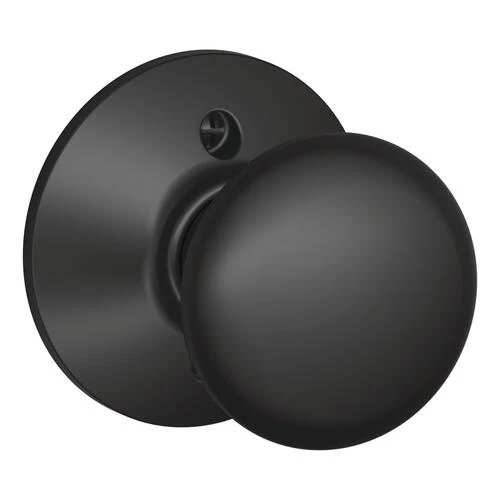 Schlage® Plymouth Matte Black Non-Turning Dummy Door Knob 1 Schlage® Plymouth Matte Black Non-Turning Dummy Door Knob