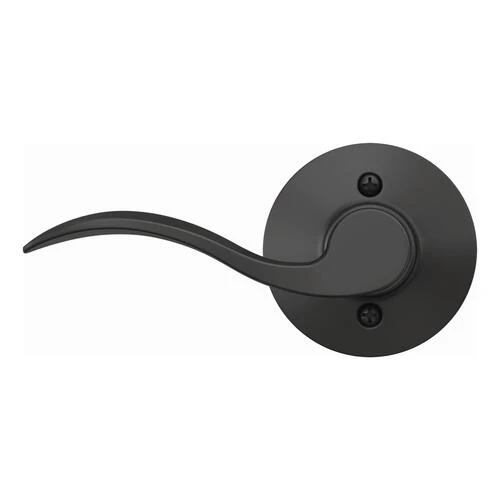 Schlage® Accent Matte Black Non-Turning Left Handed Dummy Door Lever 3 Schlage® Accent Matte Black Non-Turning Left Handed Dummy Door Lever - Image 3