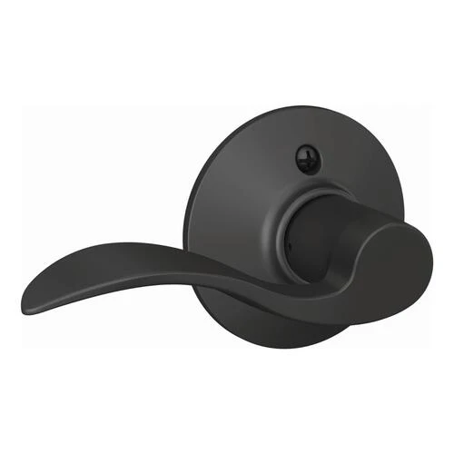 Schlage® Accent Matte Black Non-Turning Left Handed Dummy Door Lever 1 Schlage® Accent Matte Black Non-Turning Left Handed Dummy Door Lever