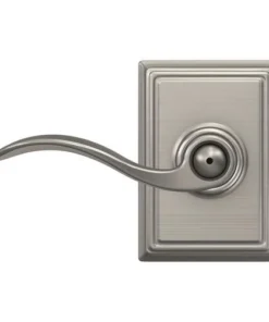 Schlage® Accent Satin Nickel Bed & Bath Privacy Door Lever With Addison Trim 8 Schlage® Accent Satin Nickel Bed & Bath Privacy Door Lever With Addison Trim -Doors, Windows & Millwork Sales 4404642 Ext FV