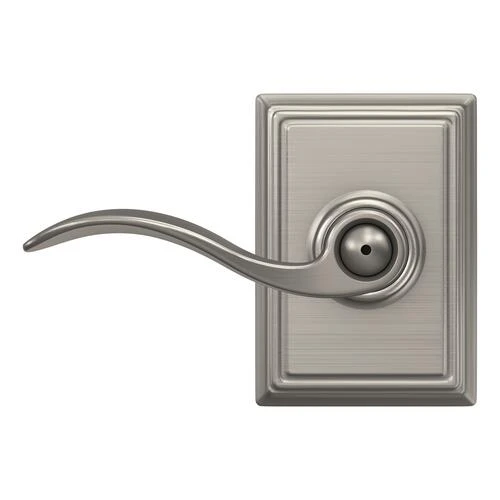 Schlage® Accent Satin Nickel Bed & Bath Privacy Door Lever With Addison Trim 3 Schlage® Accent Satin Nickel Bed & Bath Privacy Door Lever With Addison Trim - Image 3