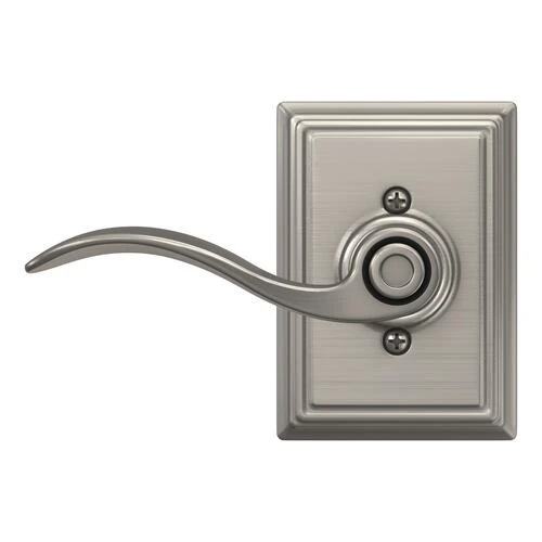Schlage® Accent Satin Nickel Bed & Bath Privacy Door Lever With Addison Trim 6 Schlage® Accent Satin Nickel Bed & Bath Privacy Door Lever With Addison Trim - Image 6