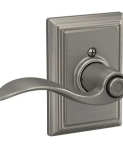 Schlage® Accent Satin Nickel Bed & Bath Privacy Door Lever With Addison Trim 9 Schlage® Accent Satin Nickel Bed & Bath Privacy Door Lever With Addison Trim -Doors, Windows & Millwork Sales 4404642 Int LS