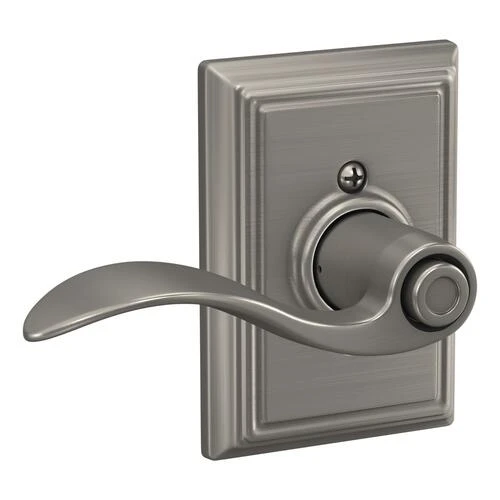 Schlage® Accent Satin Nickel Bed & Bath Privacy Door Lever With Addison Trim 4 Schlage® Accent Satin Nickel Bed & Bath Privacy Door Lever With Addison Trim - Image 4