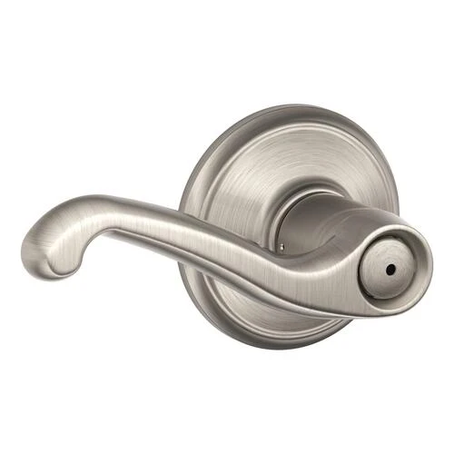 Schlage® Flair Satin Nickel Bed & Bath Privacy Door Lever 1 Schlage® Flair Satin Nickel Bed & Bath Privacy Door Lever