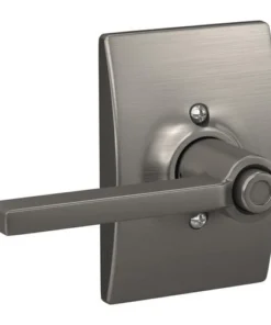 Schlage® Latitude Satin Nickel Bed & Bath Privacy Door Lever With Century Trim -Doors, Windows & Millwork Sales 4404647 Int LS