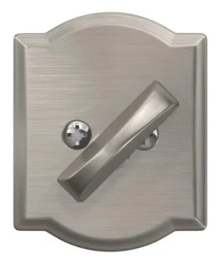 Schlage® Satin Nickel Single Cylinder Entry Door Deadbolt With Camelot Trim 11 Schlage® Satin Nickel Single Cylinder Entry Door Deadbolt With Camelot Trim -Doors, Windows & Millwork Sales 4404651 Int FV