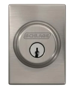 Schlage® Satin Nickel Single Cylinder Entry Door Deadbolt With Century Trim 8 Schlage® Satin Nickel Single Cylinder Entry Door Deadbolt With Century Trim -Doors, Windows & Millwork Sales 4404652 Ext FV
