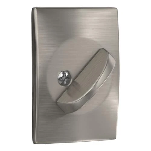 Schlage® Satin Nickel Single Cylinder Entry Door Deadbolt With Century Trim 4 Schlage® Satin Nickel Single Cylinder Entry Door Deadbolt With Century Trim - Image 4