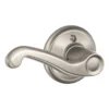 Schlage® Flair Satin Nickel Non-Turning Right Handed Dummy Door Lever