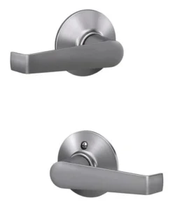 Schlage® Elan Satin Chrome Hall & Closet Passage Door Lever -Doors, Windows & Millwork Sales 4404668 LS