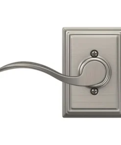 Schlage® Accent Satin Nickel Hall & Closet Passage Door Lever With Addison Trim -Doors, Windows & Millwork Sales 4404674 Int FV