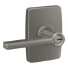 Schlage® Latitude Satin Nickel Entry Door Lever With Century Trim