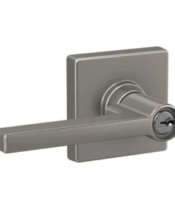 Dexter By Schlage Dexter® By Schlage® Solstice Satin Nickel Entry Door Lever With Collins Trim