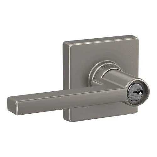 Dexter By Schlage Dexter® By Schlage® Solstice Satin Nickel Entry Door Lever With Collins Trim 1 Dexter By Schlage Dexter® By Schlage® Solstice Satin Nickel Entry Door Lever With Collins Trim