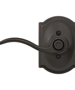 Schlage® Accent Aged Bronze Bed & Bath Privacy Door Lever With Camelot Trim -Doors, Windows & Millwork Sales 4404688 Int FV