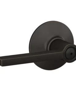 Schlage® Latitude Aged Bronze Bed & Bath Privacy Door Lever