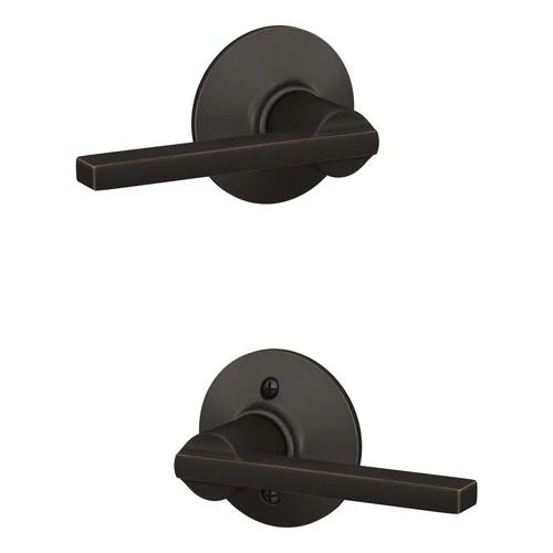 Schlage® Latitude Aged Bronze Hall & Closet Passage Door Lever 5 Schlage® Latitude Aged Bronze Hall & Closet Passage Door Lever - Image 5
