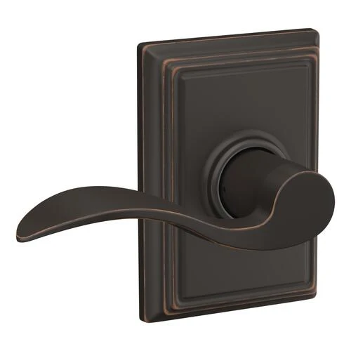 Schlage® Accent Aged Bronze Hall & Closet Passage Door Lever With Addison Trim 1 Schlage® Accent Aged Bronze Hall & Closet Passage Door Lever With Addison Trim