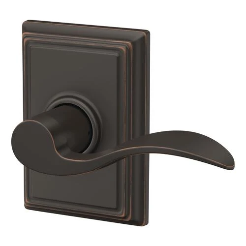 Schlage® Accent Aged Bronze Hall & Closet Passage Door Lever With Addison Trim 2 Schlage® Accent Aged Bronze Hall & Closet Passage Door Lever With Addison Trim - Image 2