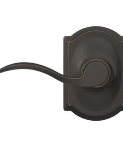 Schlage® Accent Aged Bronze Hall & Closet Passage Lever With Camelot Trim -Doors, Windows & Millwork Sales 4404700 Ext FV