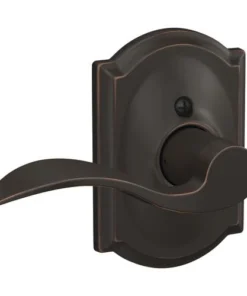 Schlage® Accent Aged Bronze Hall & Closet Passage Lever With Camelot Trim -Doors, Windows & Millwork Sales 4404700 Int LS