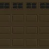 Ideal Door® Traditional 8' X 7' Chocolate Insulated Garage Door With Windows (R-Value 6.3)