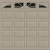 Ideal Door® Traditional 9' X 8' Sandtone Insulated Garage Door With Windows (R-Value 6.3)
