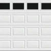 Ideal Door® Traditional 9' X 7' White Insulated Garage Door With Windows (R-Value 6.3)