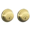 Schlage® Bright Brass Double Cylinder Entry Door Deadbolt