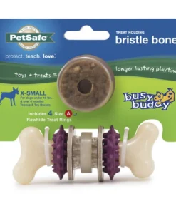 PetSafe® Busy Buddy® X-Small Treat Holding Bristle Bone® Dog Toy 13 PetSafe® Busy Buddy® X-Small Treat Holding Bristle Bone® Dog Toy -Doors, Windows & Millwork Sales BB BRI BN XS PT06