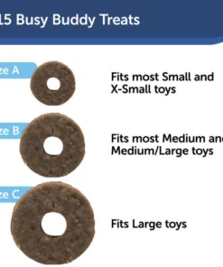 PetSafe® Busy Buddy® Size A Natural Rawhide Dog Toy Treat Rings - 16 Count 12 PetSafe® Busy Buddy® Size A Natural Rawhide Dog Toy Treat Rings - 16 Count -Doors, Windows & Millwork Sales BB RING PB A PT03